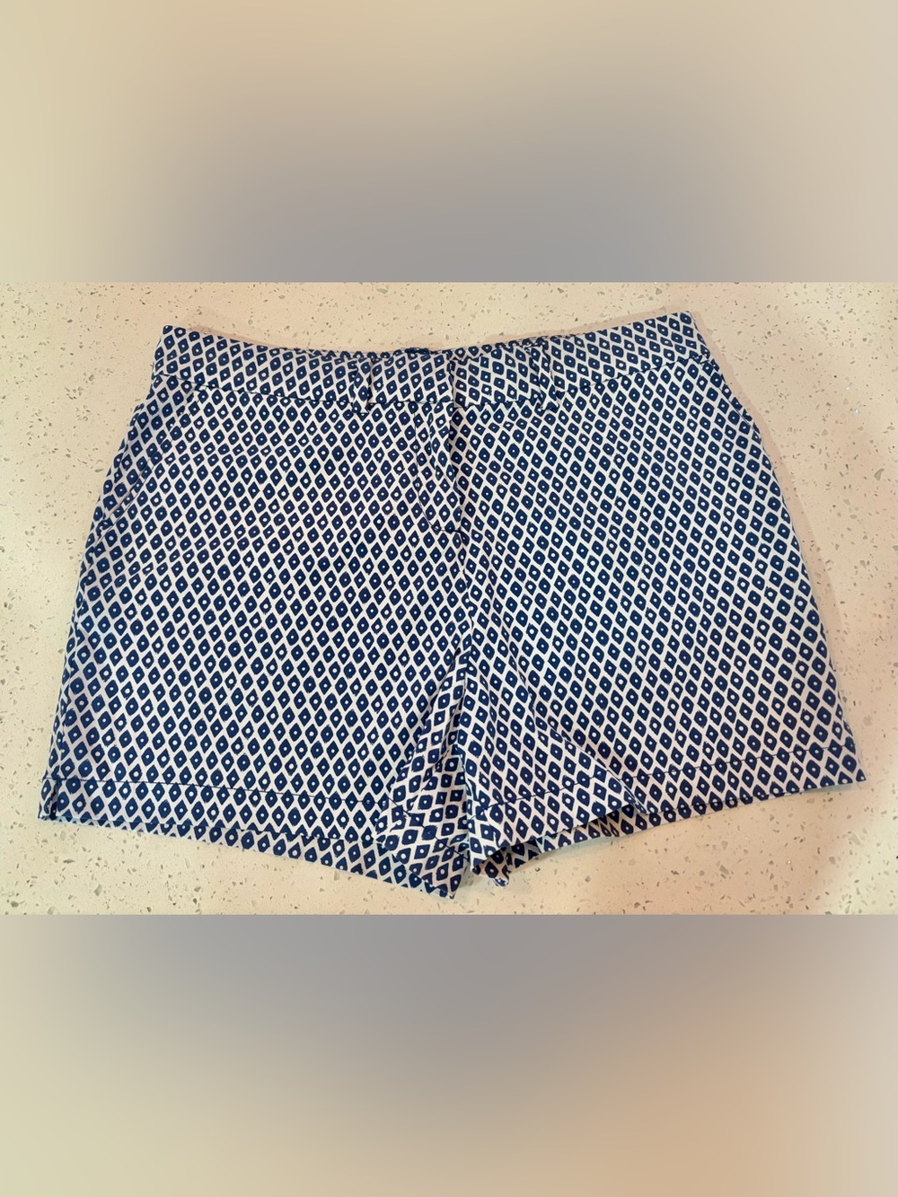 Southern Tide Inlet Ikat  Performance Short - Seven Seas Blue Women’s Size 10